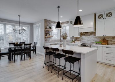 custom cabinets white kitchen with island