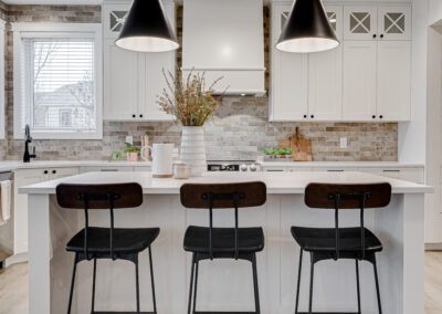 custom cabinets white kitchen with island