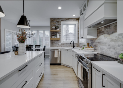 custom cabinets white kitchen with island