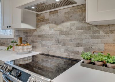 custom cabinets range white kitchen