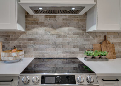 custom cabinets range white kitchen