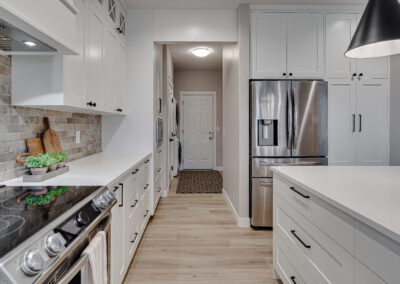 custom cabinets white kitchen with island