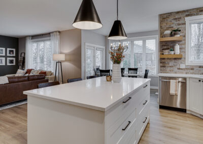 custom cabinets white kitchen with island