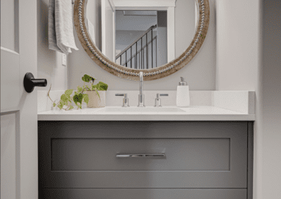 custom vanity bathroom grey