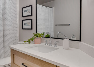 custom vanity bathroom natural wood