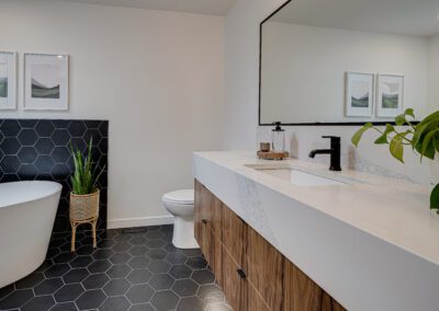 custom vanity bathroom wood