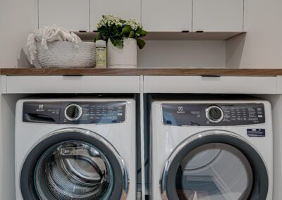 custom cabinets laundry room white