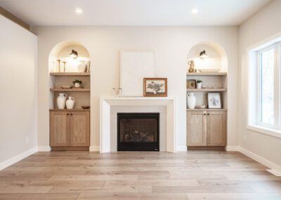 Black walnut cabinets