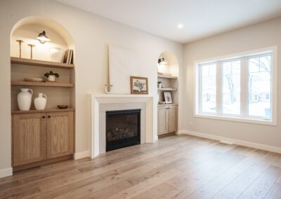 Black walnut cabinets